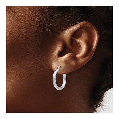 Sterling Silver 19mm Hoop Earrings – view 4