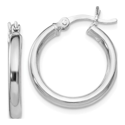 Sterling Silver 19mm Hoop Earrings