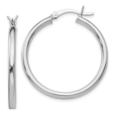 Sterling Silver 30mm Hoop Earrings