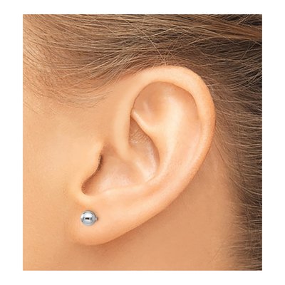 Sterling Silver Ball Stud Earrings – view 4
