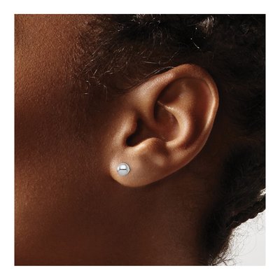 Sterling Silver Ball Stud Earrings – view 4