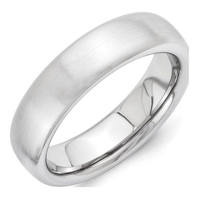 Vitalium 6mm Vitalium Domed Wedding Band
