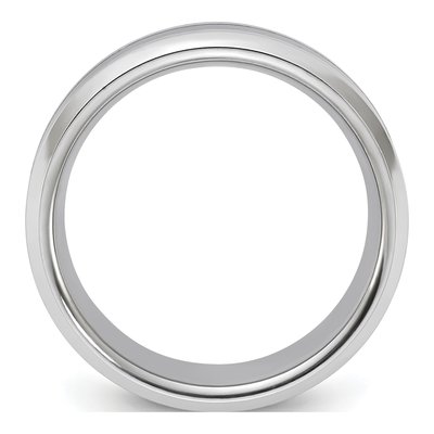 Vitalium 8mm Vitalium Black Carbon Fiber Wedding Band – view 3