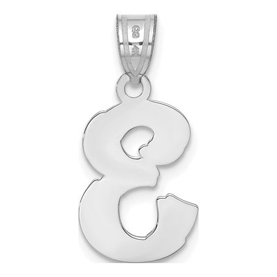 14K White Gold Number 3 Pendant – view 3