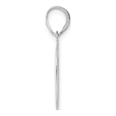 14K White Gold Number 20 Pendant – view 2