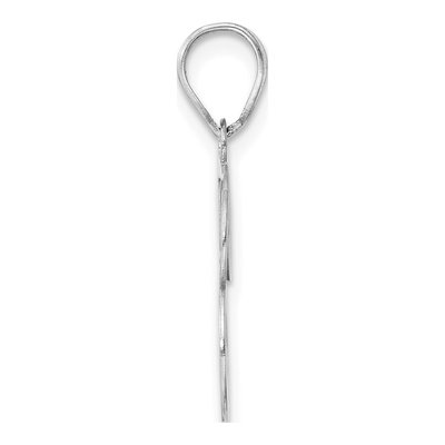 14K White Gold Number 23 Pendant – view 2