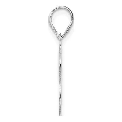 14K White Gold Number 28 Pendant – view 2