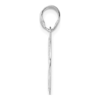 14K White Gold Number 30 Pendant – view 2