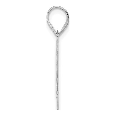 14K White Gold Number 32 Pendant – view 2