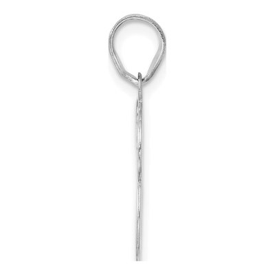 14K White Gold Number 33 Pendant – view 2
