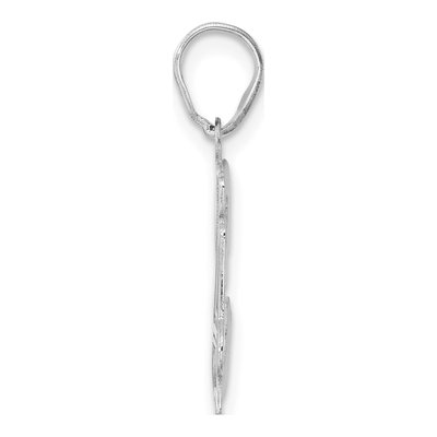 14K White Gold Number 34 Pendant – view 2
