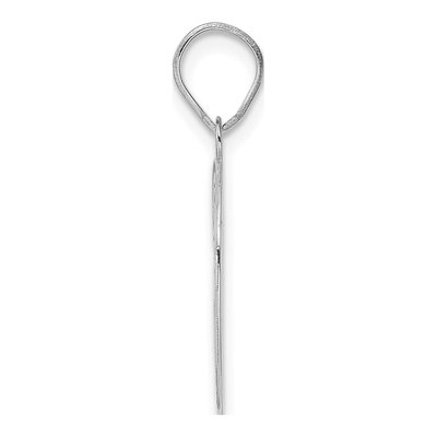 14K White Gold Number 39 Pendant – view 2