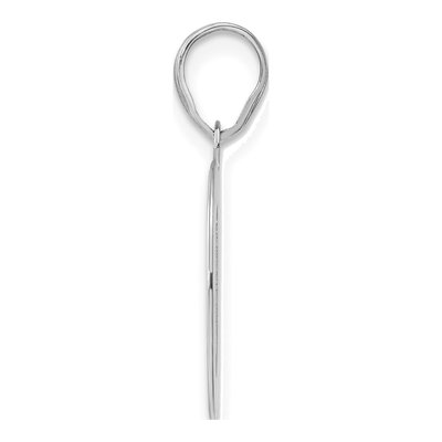 14K White Gold Number 40 Pendant – view 2