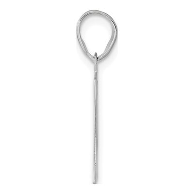 14K White Gold Number 41 Pendant – view 2