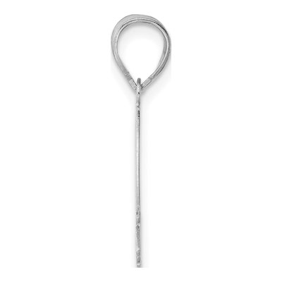 14K White Gold Number 44 Pendant – view 2