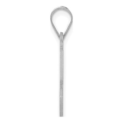 14K White Gold Number 50 Pendant – view 2
