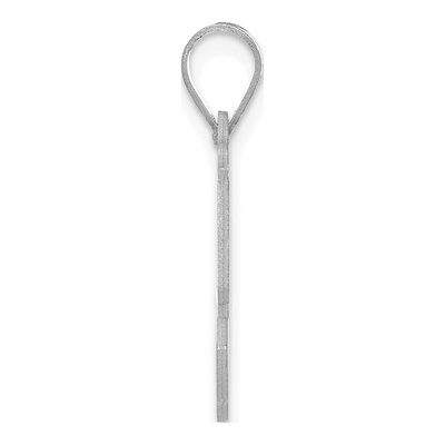 14K White Gold Number 53 Pendant – view 2
