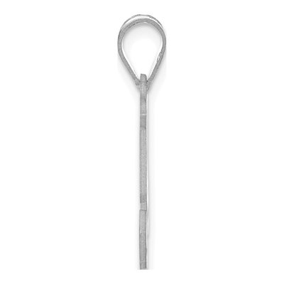 14K White Gold Number 54 Pendant – view 2