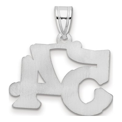 14K White Gold Number 54 Pendant – view 3
