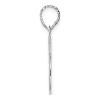 14K White Gold Number 56 Pendant – view 2