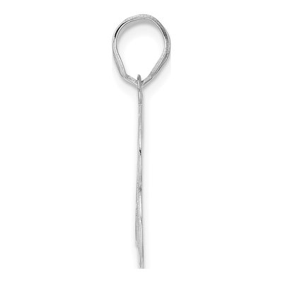 14K White Gold Number 63 Pendant – view 2