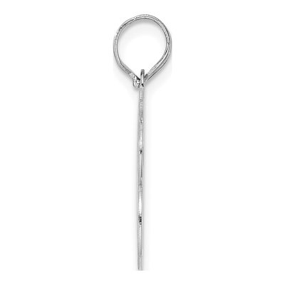 14K White Gold Number 68 Pendant – view 2