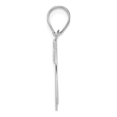 14K White Gold Number 70 Pendant – view 2