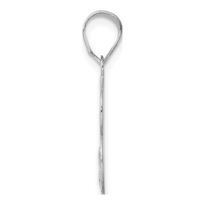 14K White Gold Number 73 Pendant – view 2
