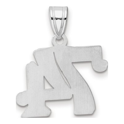 14K White Gold Number 74 Pendant – view 3