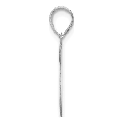 14K White Gold Number 75 Pendant – view 2