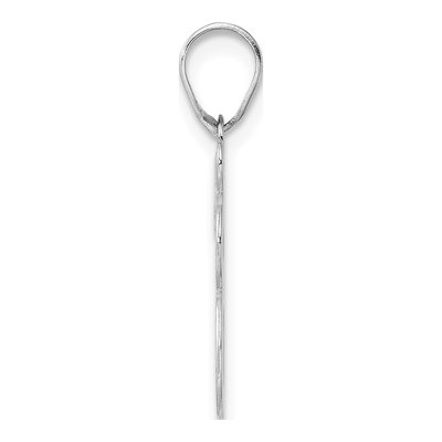 14K White Gold Number 78 Pendant – view 2