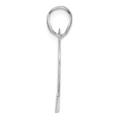 14K White Gold Number 82 Pendant – view 2
