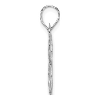 14K White Gold Number 83 Pendant – view 2