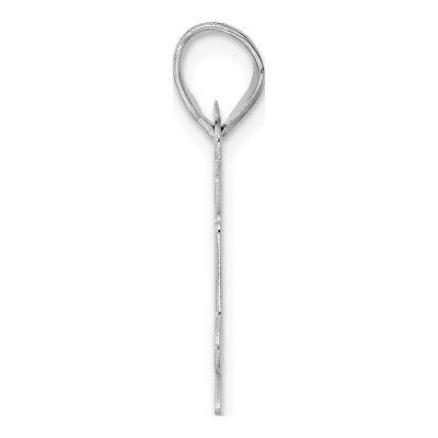 14K White Gold Number 84 Pendant – view 2
