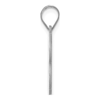 14K White Gold Number 86 Pendant – view 2