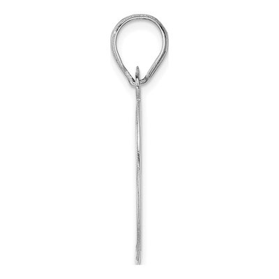 14K White Gold Number 89 Pendant – view 2