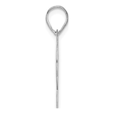 14K White Gold Number 92 Pendant – view 2