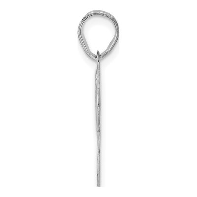 14K White Gold Number 93 Pendant – view 2