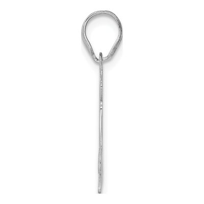 14K White Gold Number 94 Pendant – view 2