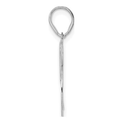 14K White Gold Number 95 Pendant – view 2