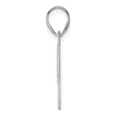 14K White Gold Number 97 Pendant – view 2