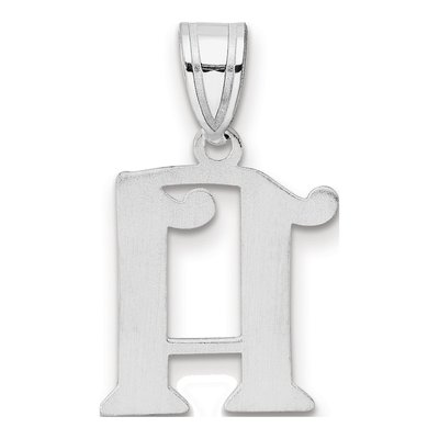 14K White Gold Number 11 Pendant – view 3