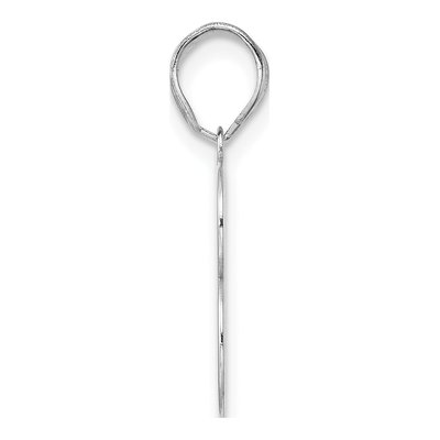 14K White Gold Number 13 Pendant – view 2