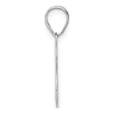 14K White Gold Number 23 Pendant – view 2