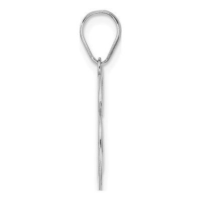 14K White Gold Number 26 Pendant – view 2