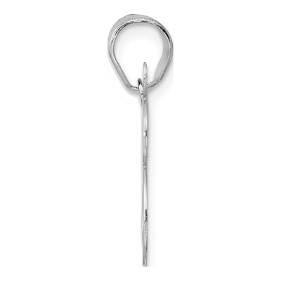 14K White Gold Number 28 Pendant – view 2