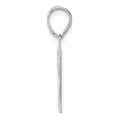 14K White Gold Number 31 Pendant – view 2