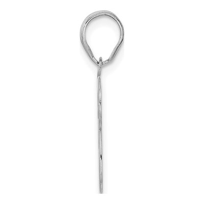 14K White Gold Number 33 Pendant – view 2
