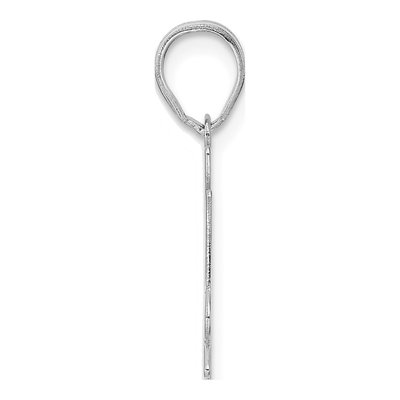 14K White Gold Number 34 Pendant – view 2