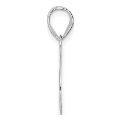 14K White Gold Number 35 Pendant – view 2